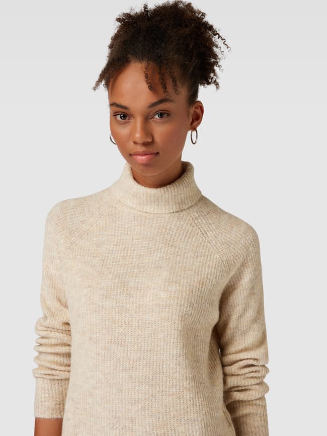Jumper Opus Strickpullover Beige OPUS Bouclé-Pullover PANEP In Beige