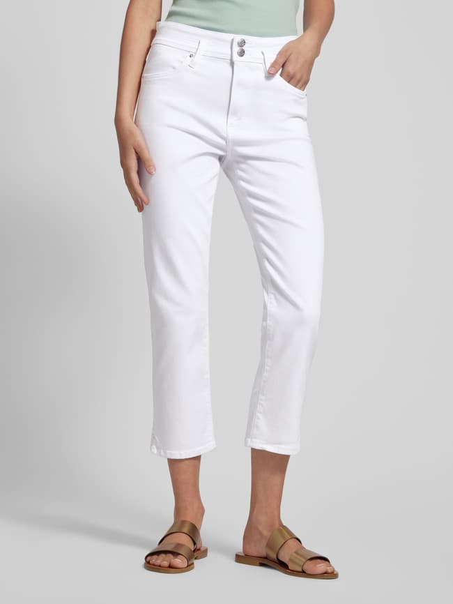 s.Oliver RED LABEL Slim Fit Hose in verkürzter Passform (weiss 