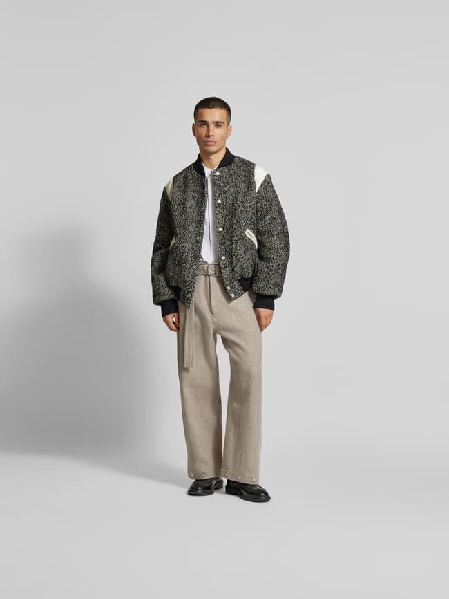 Kenzo Bomberjacke mit gerippten Abschlüssen (black) online kaufen