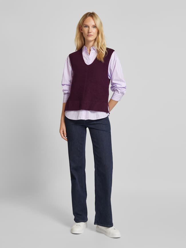 TOM TAILOR Damen Pullunder Mit Ziernaht - Zeitloser Pullunder Für Casual Looks