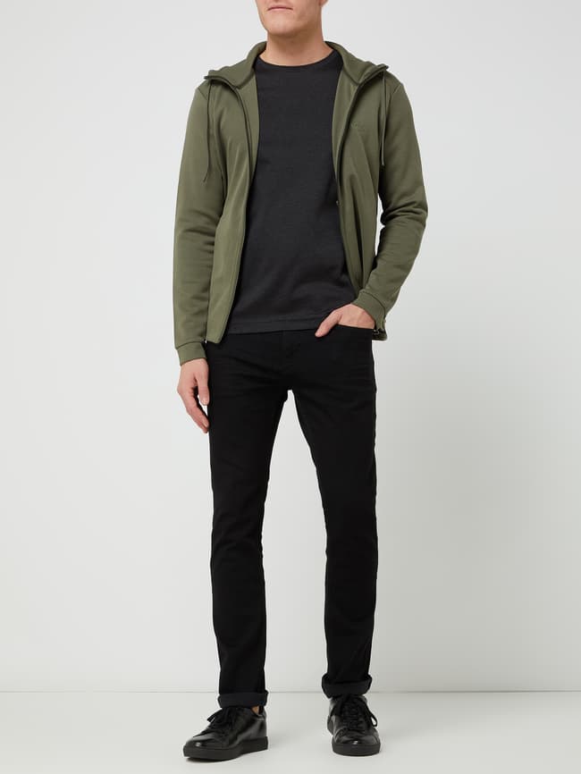 BOSS Slim Fit Longsleeve aus merzerisierter Baumwolle Modell 