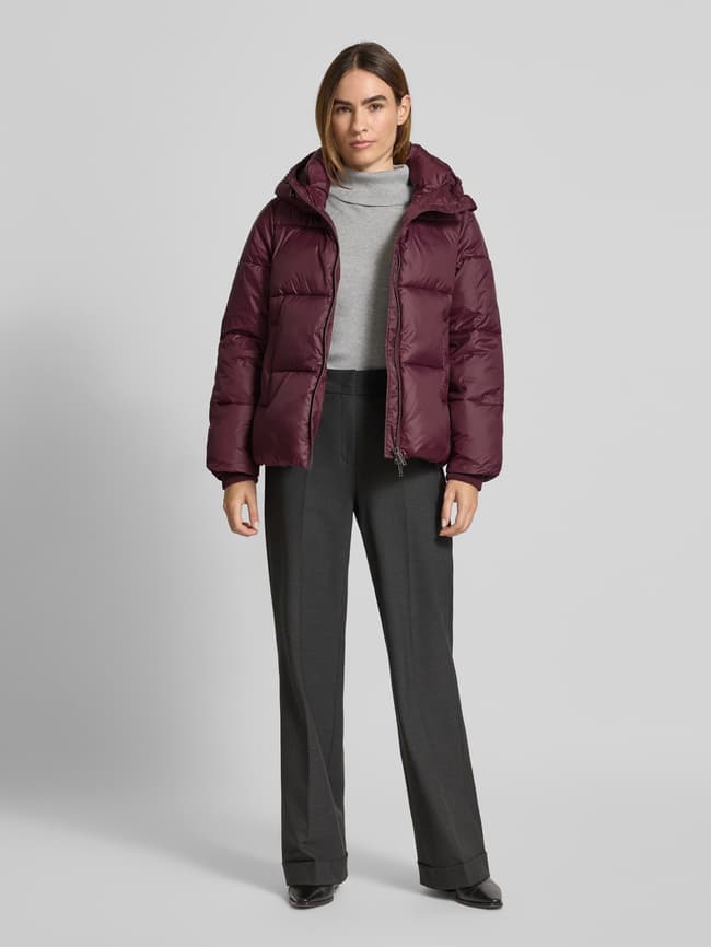 Milano Italy Steppjacke mit Kapuze (bordeaux) online kaufen