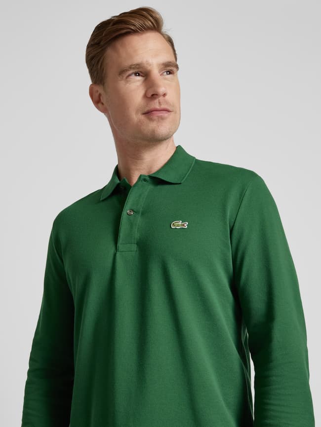 Lacoste Classic Fit Poloshirt im langärmeligen Design (gruen