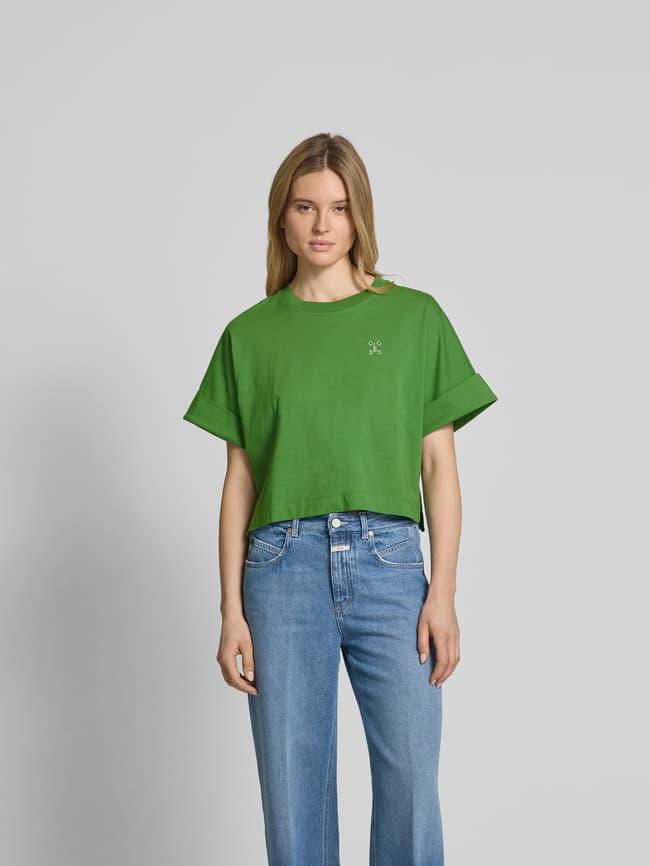 Remidoo T-shirt Oversize Donna Girocollo Manica Corta - 95% Cotone, Verde Chiaro, Taglia XL, Casual Larga
