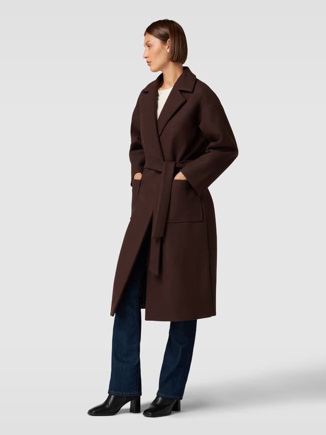 ICHI Mantel mit Reverskragen Modell 'Jannet' (dunkelbraun) online