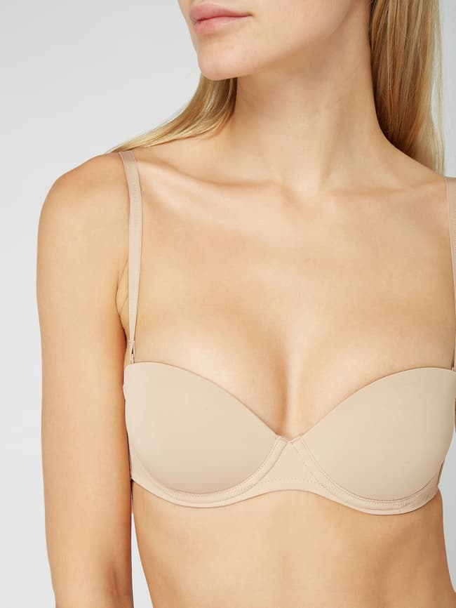 Calvin Klein Invisible Flex strapless push-up bh • Beige • de