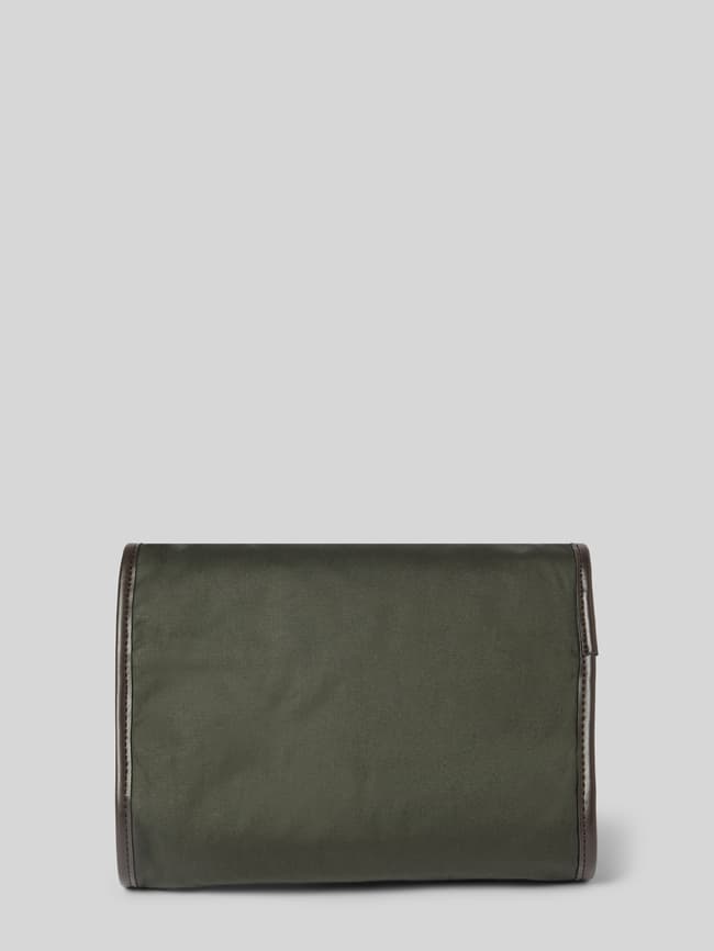 Tokyo Laundry Kulturbeutel ‚Phoenix‘ Für Herren – Aus Baumwoll-Leinen, Mit Kunstleder-Details & Stylischem Khaki-Look