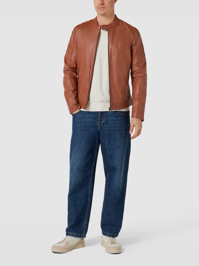 Ansons Bull And Berry Lederjacke BULL BERRY Lederjacke Mit