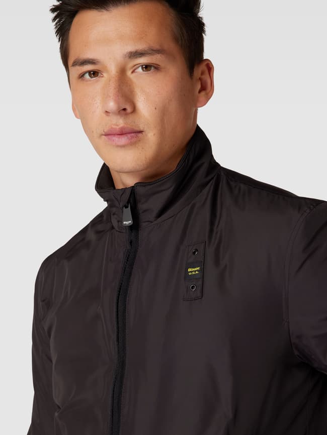 Blauer Usa Jacke mit Stehkragen Modell 'GIUBBINI CORTI IMBOTTITO