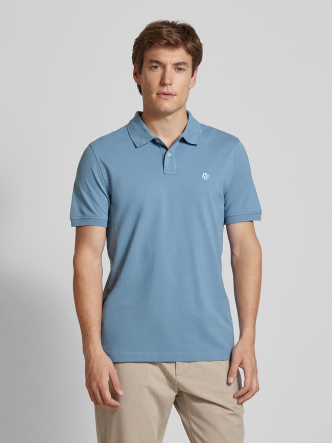 MCNEAL Regular Fit Poloshirt mit Label-Stitching (jeansblau  