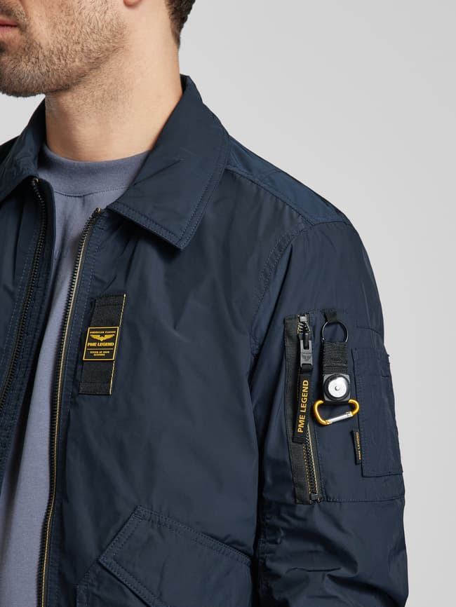 PME Legend Jacke mit Label-Badge Modell 'GLAZER' (marine) online