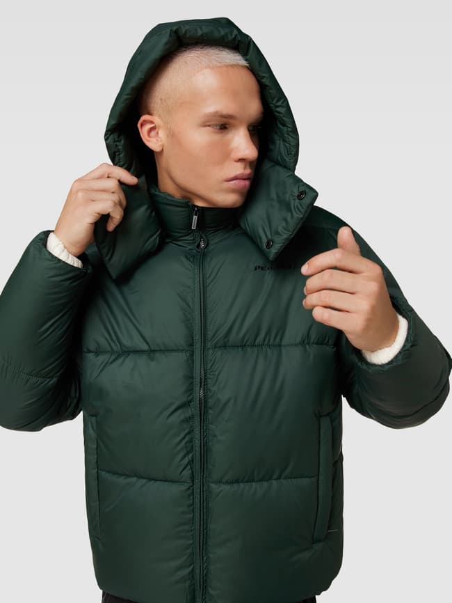 Pegador Steppjacke mit Kapuze Modell 'MARGO' (dunkelgruen