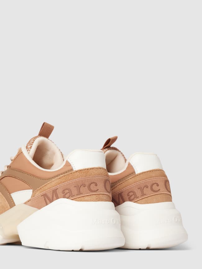 Marc O'Polo Sneaker mit tonalem Besatz Modell 'Julia' (hellbraun