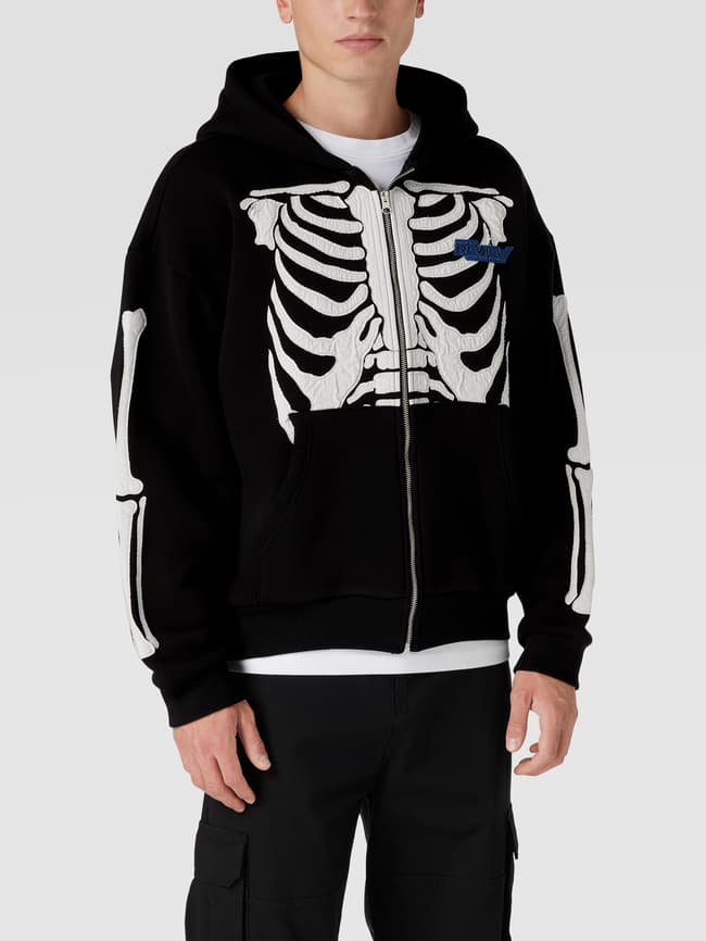 bones zip up hoodie