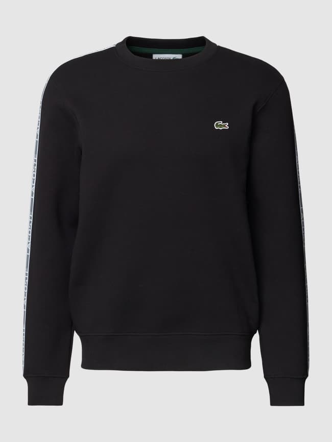 Lacoste tonal best sale tape crew sweatshirt