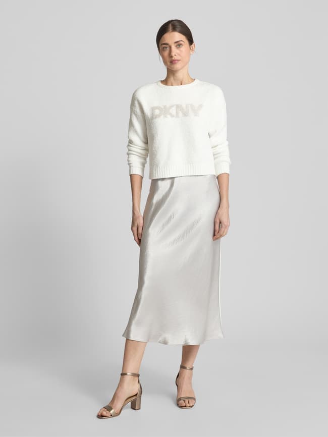 DKNY Strickpullover mit Label-Print (offwhite) online kaufen