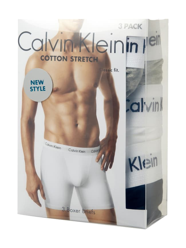 Calvin Klein Underwear Classic Fit Retro Pants im 3er-Pack - langes Bein  (dunkelgrau) online kaufen