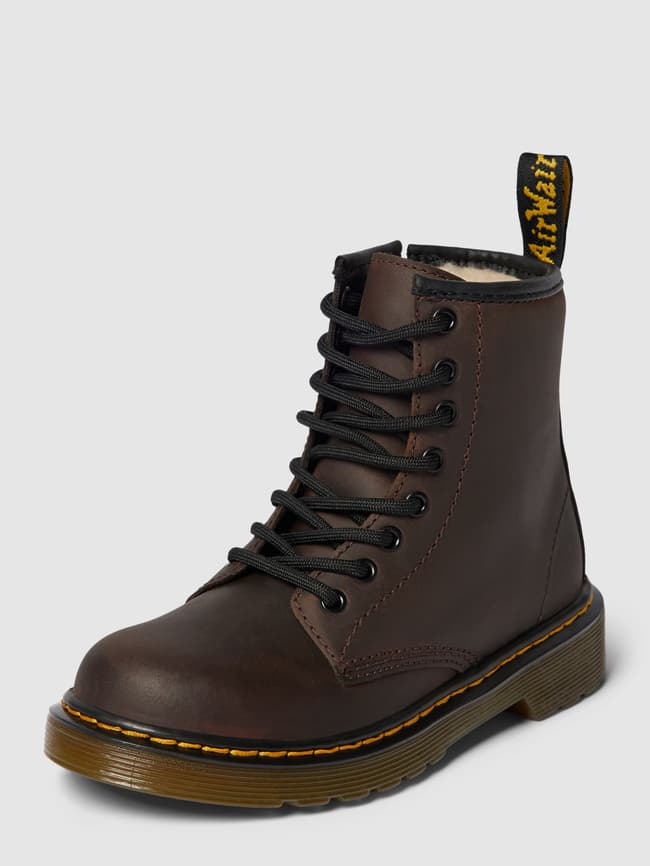 Kup online Dr. Martens Buty z detalami z logo model 1460 Serena ciemnobr zowy