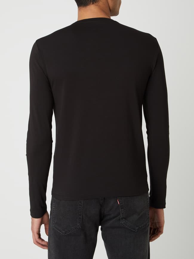 EA7 Emporio Armani Longsleeve mit Logo-Detail (black) online kaufen