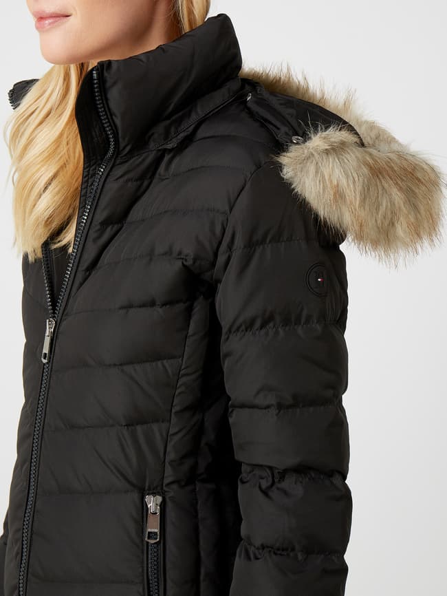 Tommy Hilfiger Daunenmantel mit abnehmbarer Kapuze 