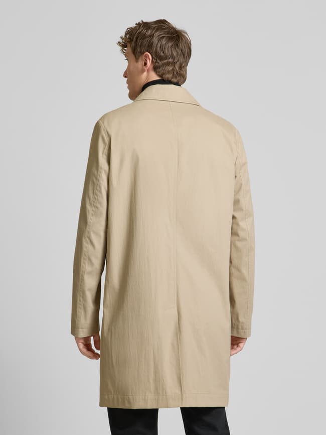 Boss Mantel Wollmantel Stehkragen Damen Beige Hugo Boss Mantel