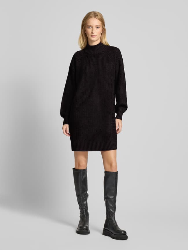 Noisy May Gebreide jurk met opstaande kraag, model 'TIMMY' in