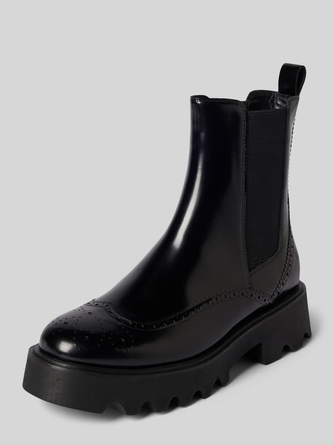 Marc Cain Bags Shoes Chelsea Boots mit Lochmuster (black) online