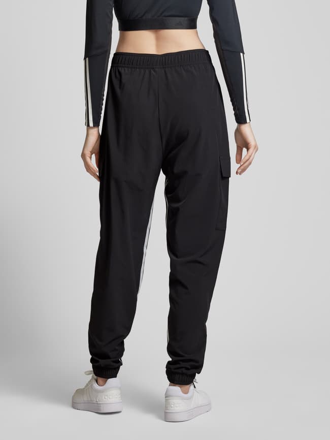 ADIDAS SPORTSWEAR Regular Fit Hose mit Logo-Streifen (black 