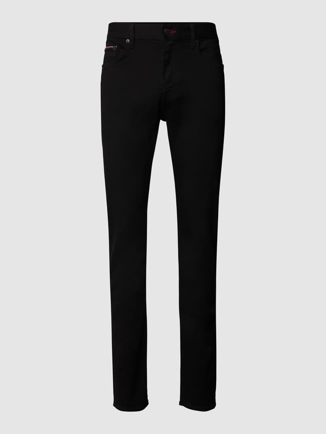 Tommy Hilfiger Slim Fit Jeans mit Brand-Detail (black) online kaufen 