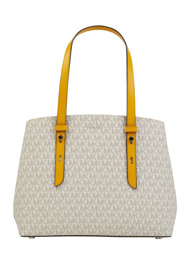 Kup online MICHAEL Michael Kors Torba shopper ze wzorem z logo model 'Mel'  (jasnoróżowy)