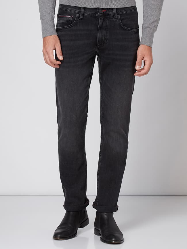 Tommy Hilfiger Regular Fit Jeans mit Stretch-Anteil (black) online 
