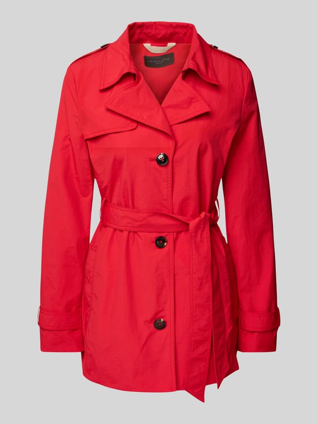 Trenchcoat Guess Mantel Damen Rot GUESS Mantel S 49% Wolle NP 189