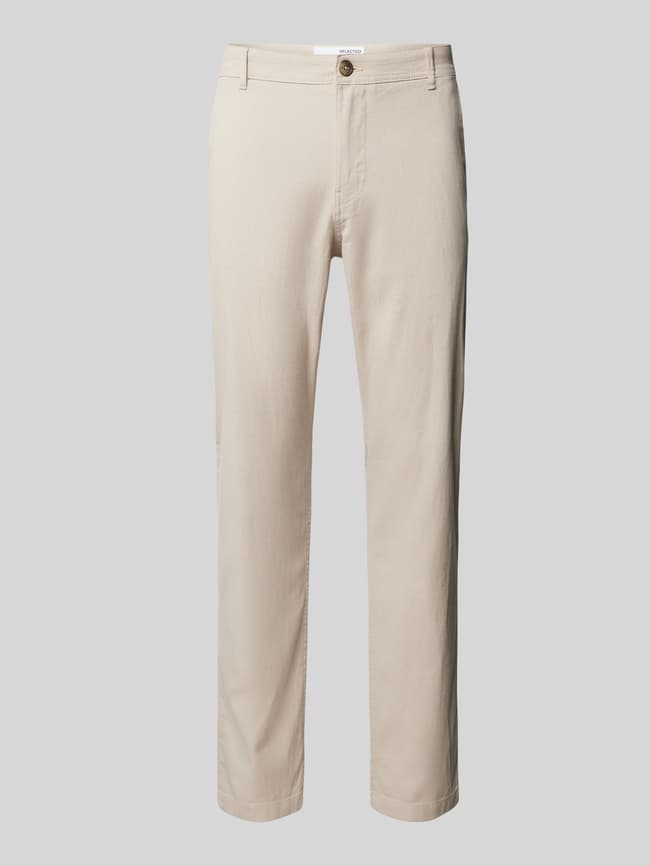 SELECTED HOMME Slim Fit Stoffhose mit Strukturmuster Modell 
