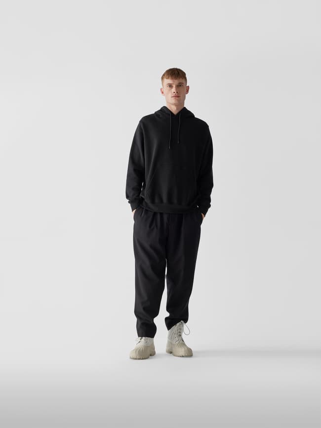 MSGM Oversized Hoodie mit Label-Print (black) online kaufen