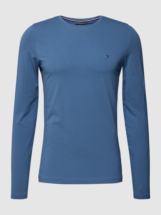 Tommy Hilfiger Extra Slim Fit T-Shirt mit Label-Detail (jeansblau 