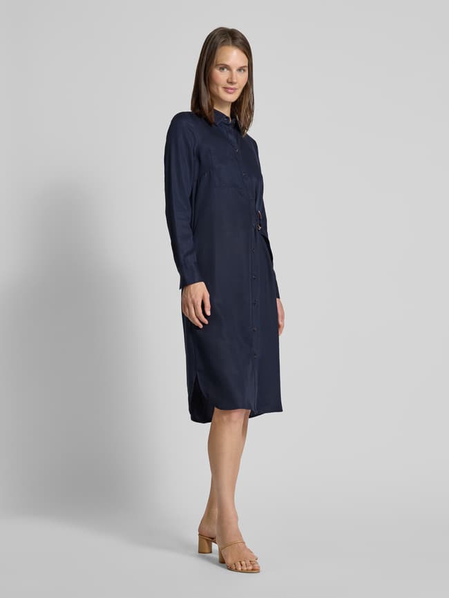 Christian Berg Woman Selection Knielanges Kleid mit Bindegürtel