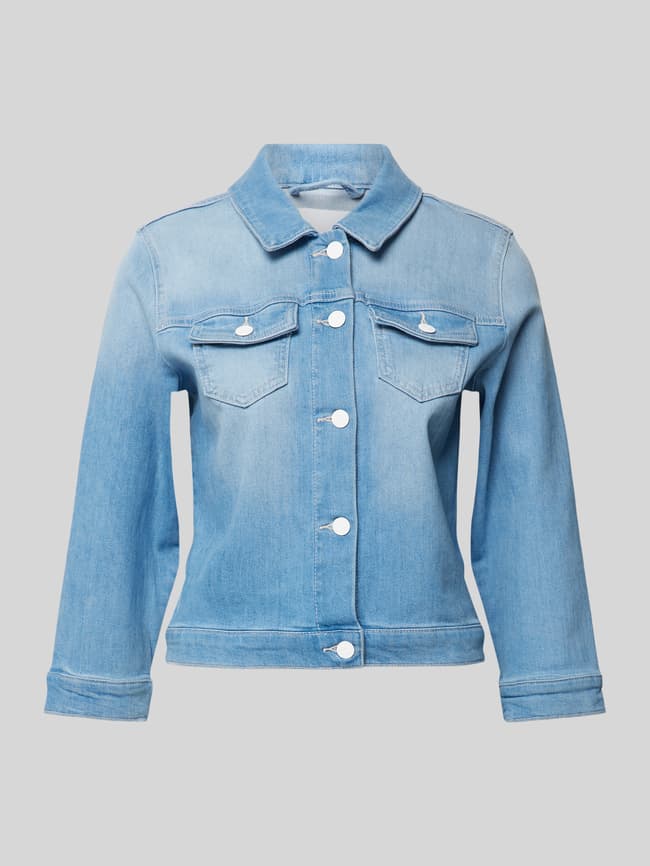 comma Casual Identity Jeansjacke mit aufgesetzten