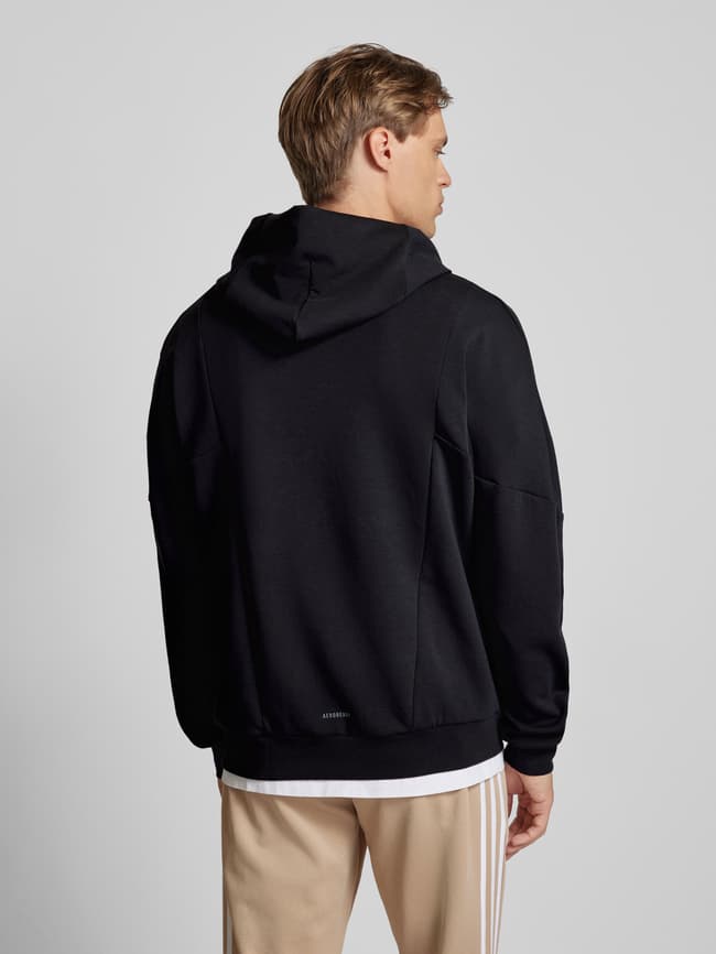 Adidas hoodie with logo on back best sale