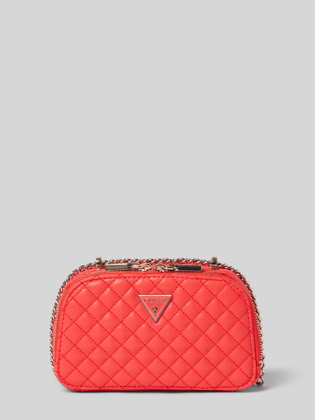 Guess Handtasche mit Steppnähte Modell 'ECO RIANEE MINI' (rot