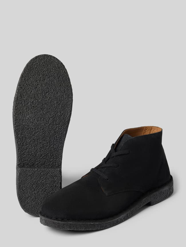 SELECTED HOMME Boots aus Rindsvelours Modell 'RICCO' (black