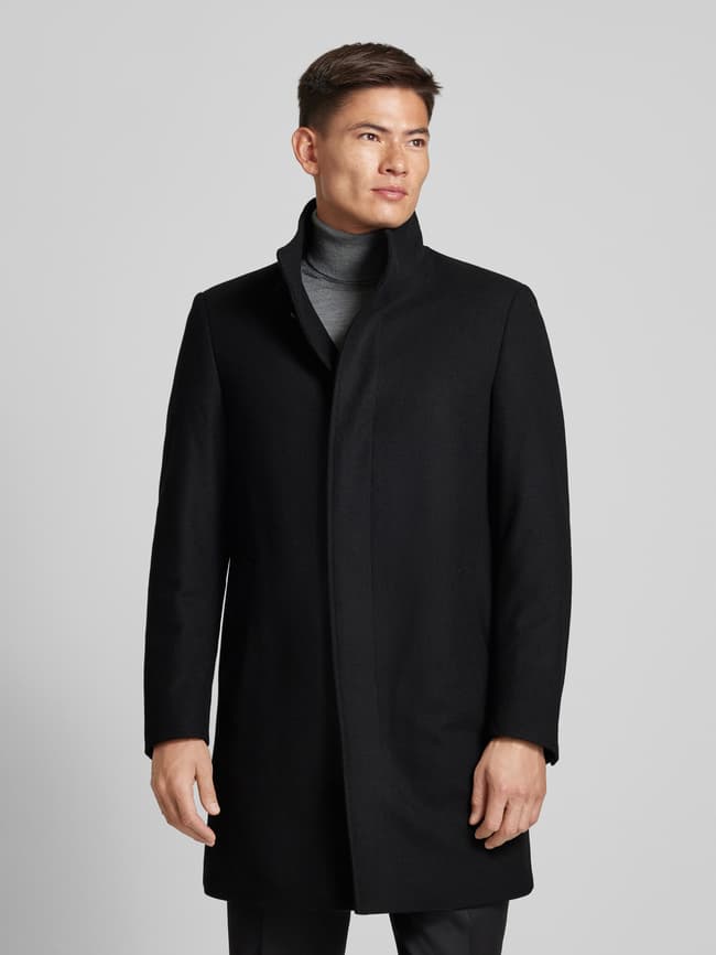 Outfit Mantel Herren Beerdigung HECHTER PARIS Wollmantel Mit