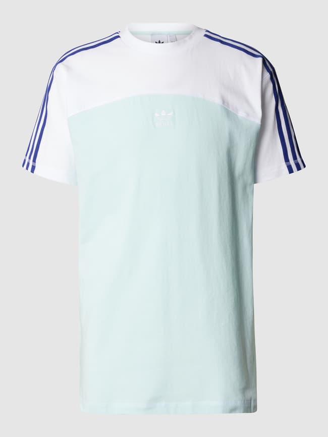 adidas Originals T Shirt aus Baumwolle Hellblau