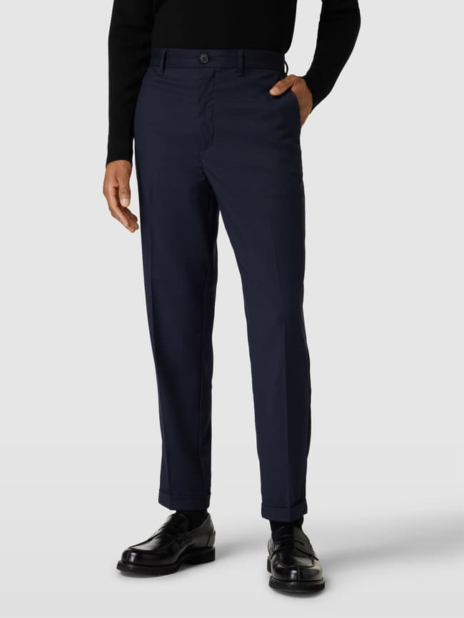 ARMANI EXCHANGE Regular Fit Anzughose mit Logo-Detail (marine 