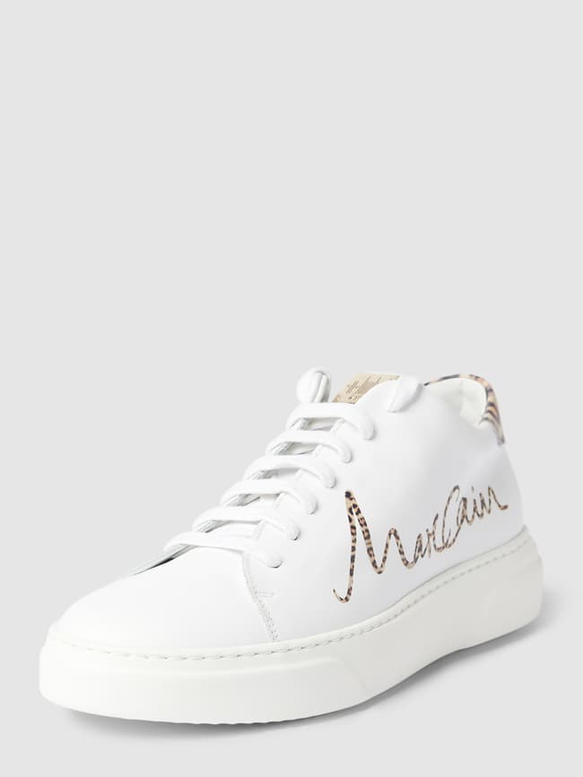 Marc Cain Bags Shoes Sneaker aus echtem Leder mit Animal-Print