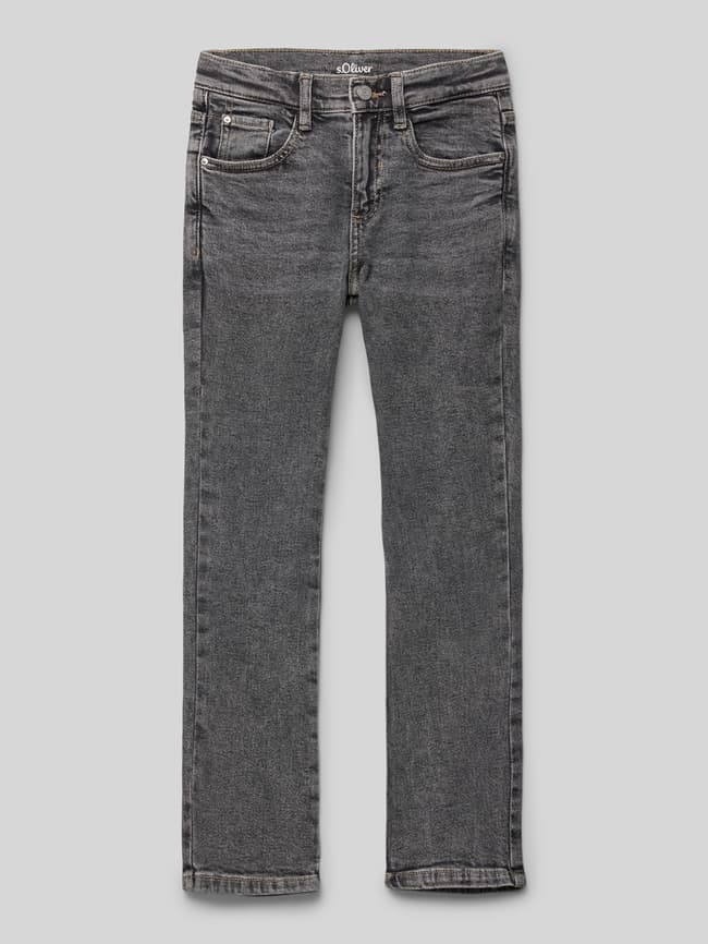 s.Oliver RED LABEL Regular Fit High-Waist-Jeans mit Flaired Leg 