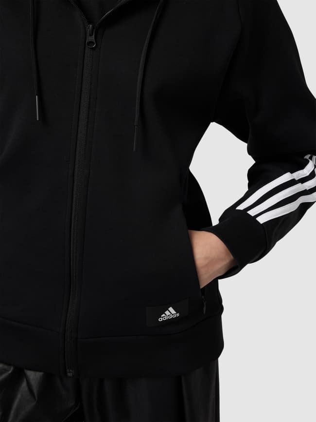 ADIDAS SPORTSWEAR Sweatjacke mit Label-Streifen (black) online kaufen