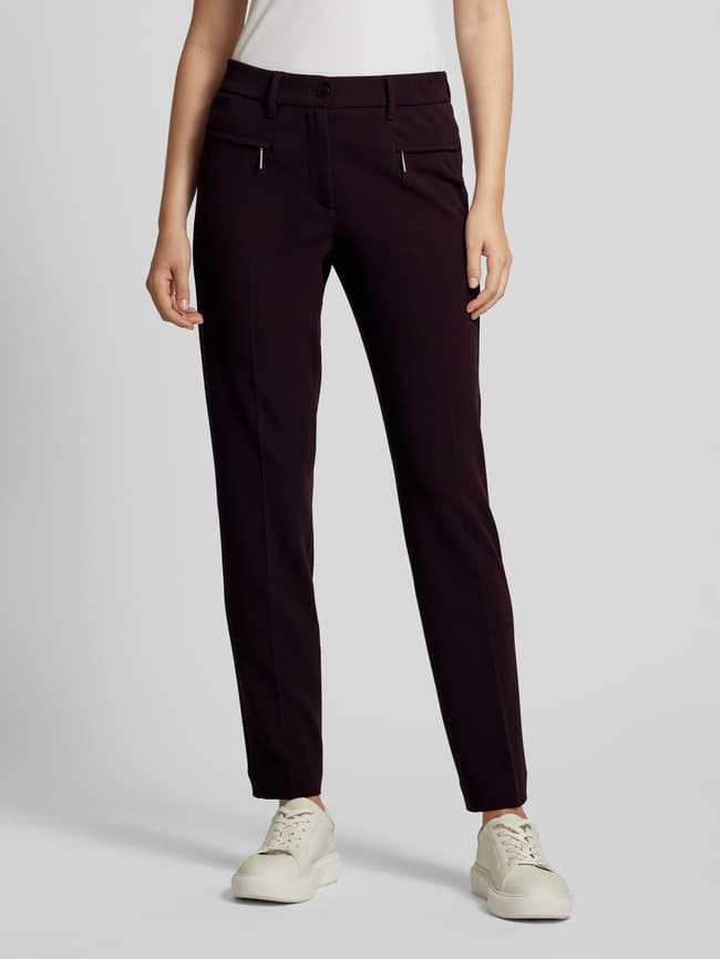 Kup online Gardeur Spodnie materiałowe o kroju slim fit z