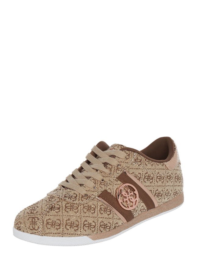 GuessSneakerausTextilmitLogo-Muster-Beige