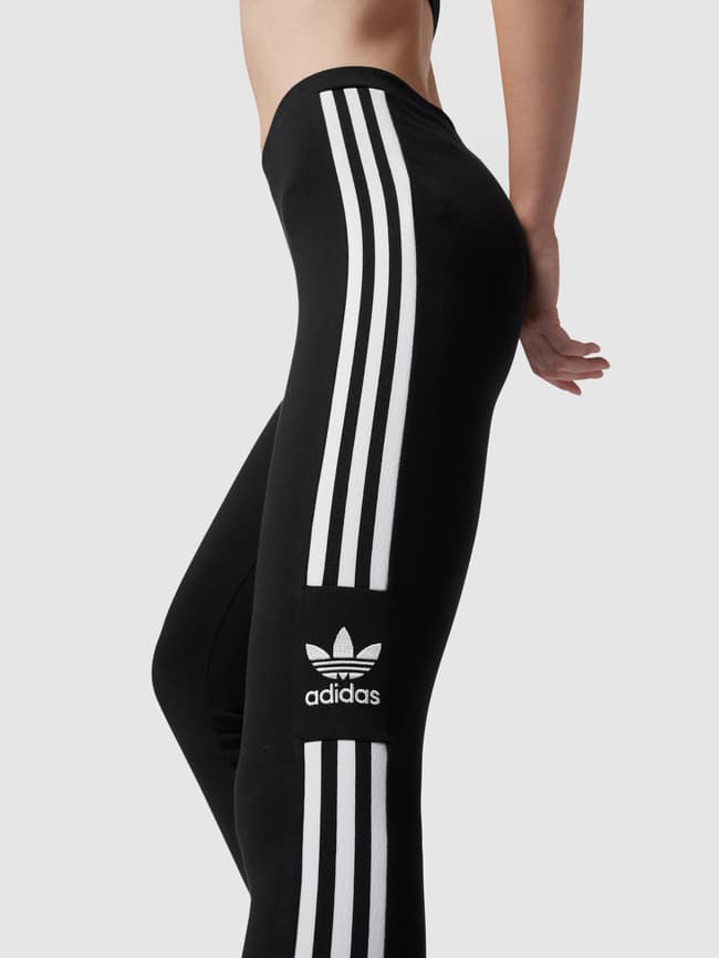 adidas Originals Leggings aus Baumwoll Elasthan Mix mit Logo Details black online kaufen