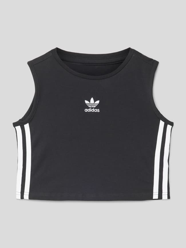adidas Originals Cropped Top mit Label-Stitching (black) online kaufen